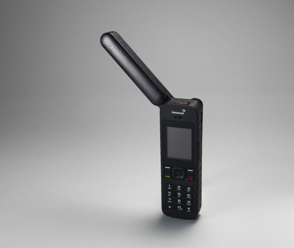 IsatPhone 2 with antenna rotated